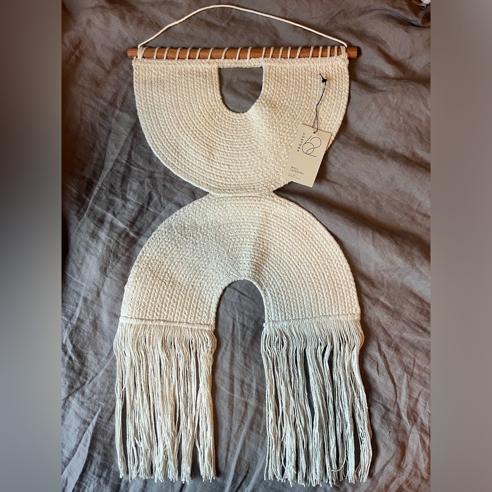 Project 62 Wall Tapestry Macrame
Curve White Fringe